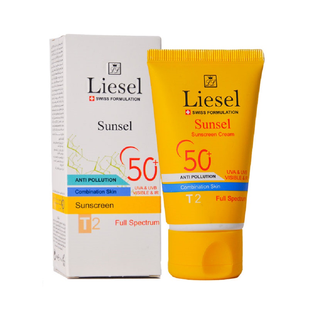 کرم ضد آفتاب SPF50 رنگی مخصوص پوست مختلط T2