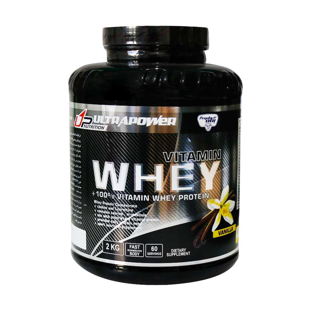 پودر وی پروتئین و پرمیکس ویتامین پگاه  2 کیلو گرم - وانیلی ا Vitamin Whey Protein Pegah