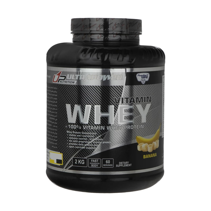 پودر وی پروتئین و پرمیکس ویتامین پگاه 2 کیلو گرم - موز  ا Vitamin Whey Protein Pegah