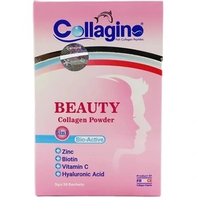 پودر کلاژن بیوتی کلاژینو 30 ساشه ا Collagino beauty Collagen Powder 30 Sachets